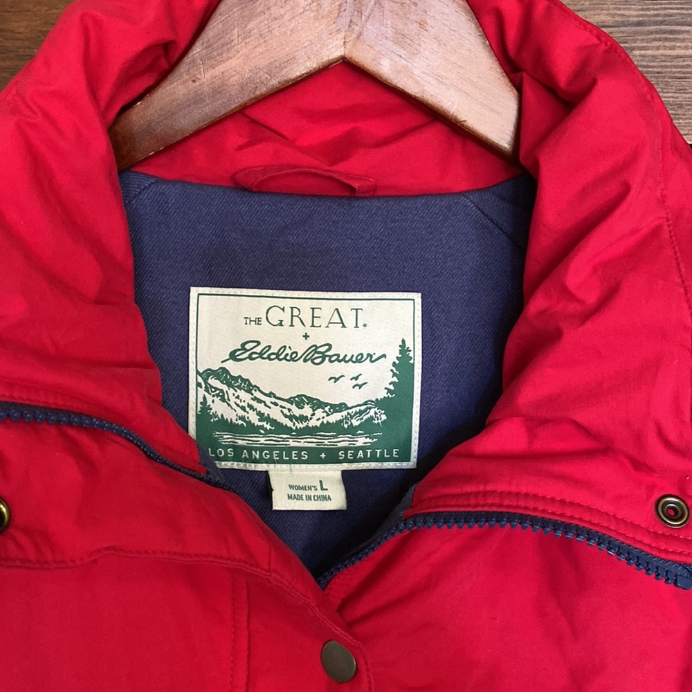 The Great Eddie Bauer Parka Jacket Size Large L - Picture 8 of 14